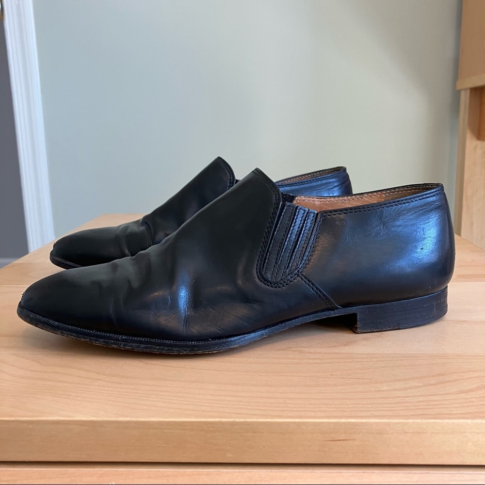 Vintage Ralph Lauren black leather women’s oxfords, made in Italy, size 6